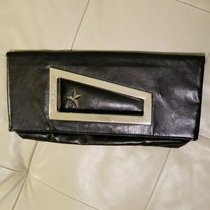 NWOT Thierry Mugler angular foldover clutch
